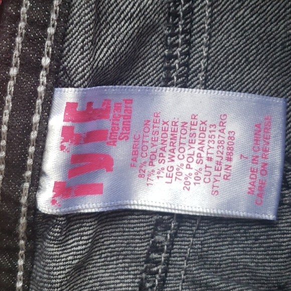 Tyte American Standard leg warmer jeans size 7 - Picture 8 of 12